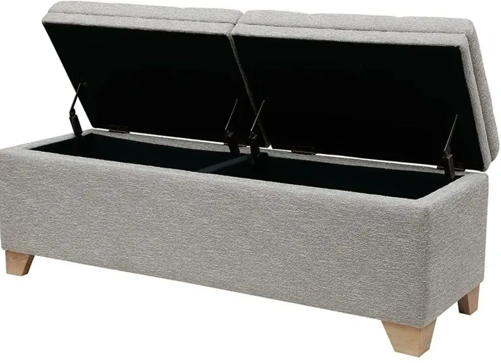 Olliix Madison Park Grey Multi Ashcroft Storage Bench