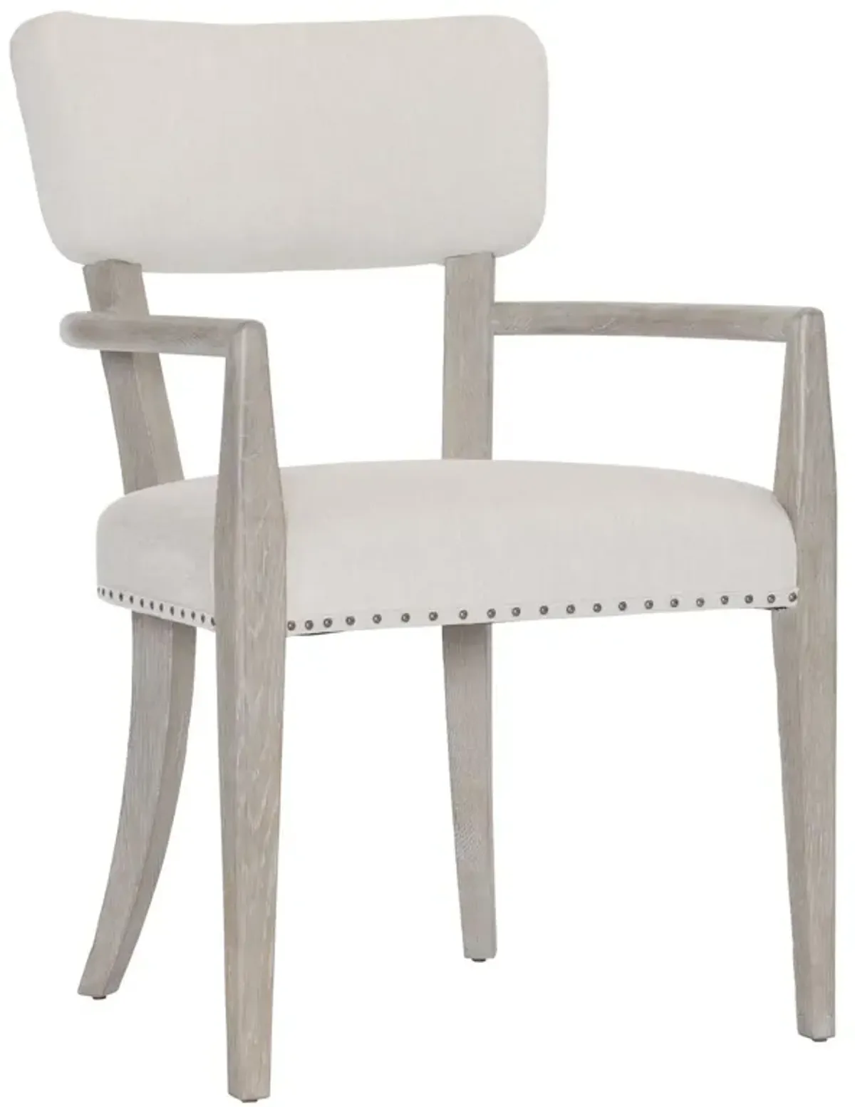 Bernhardt Albion Pewter Dining Armchair