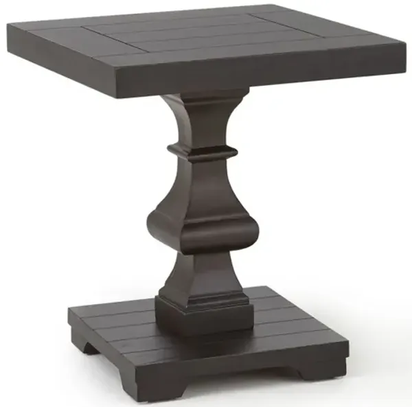 Steve Silver Dory Square End Table In A Neutral Ebony Finish
