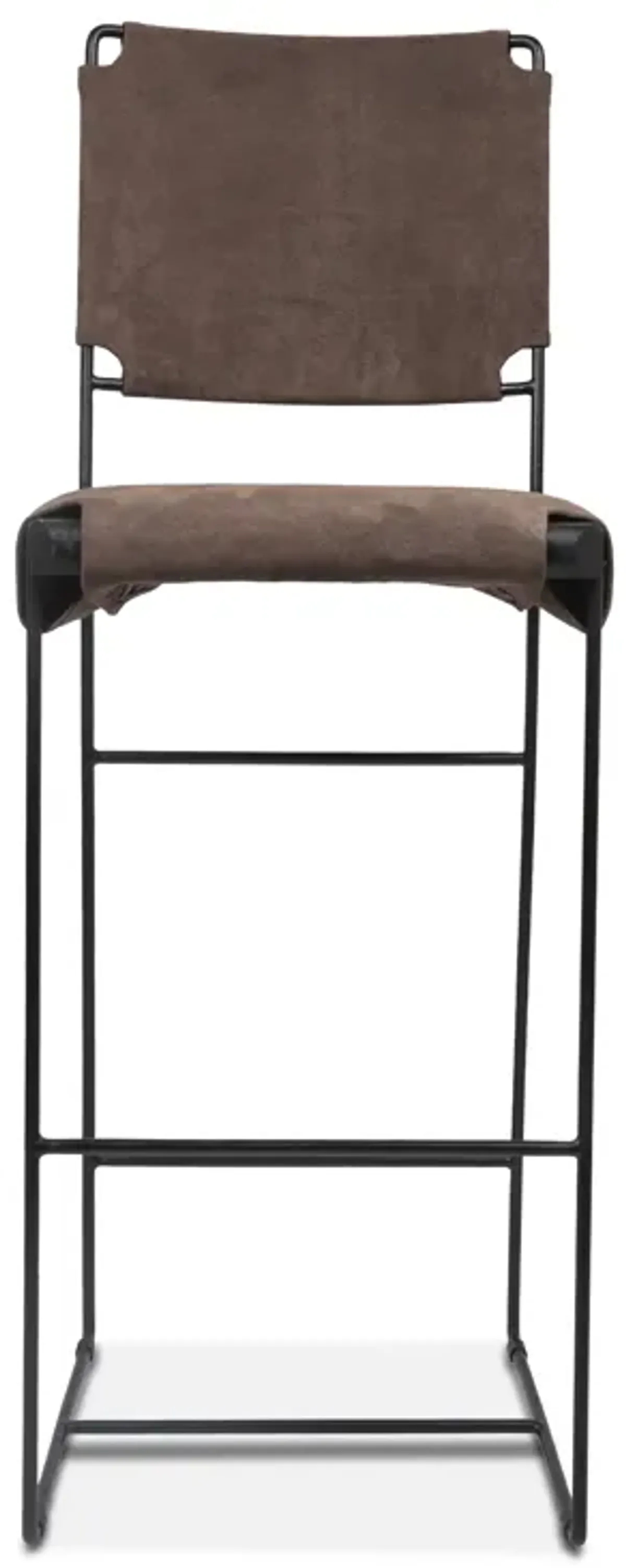 Home Trends Design New York Bar Chair Asphault Suede