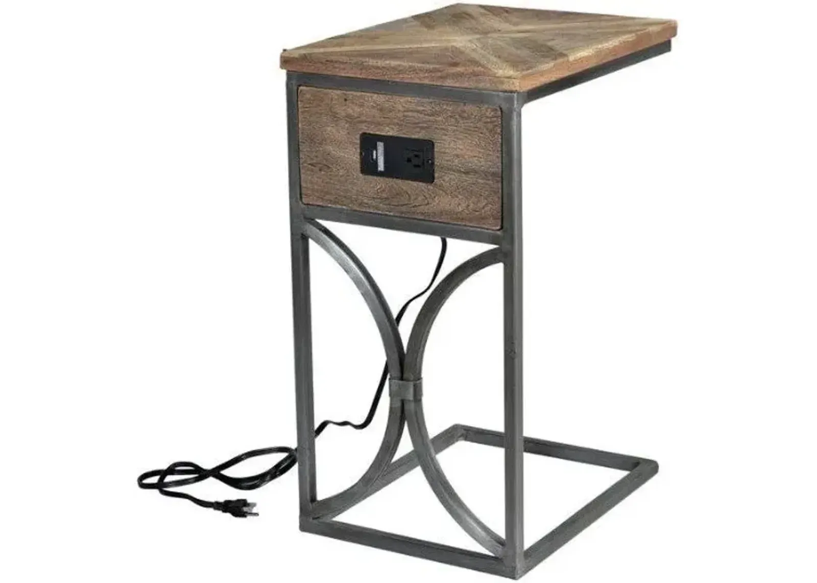 Crestview Bengal Manor Brown/Gray C Side Table