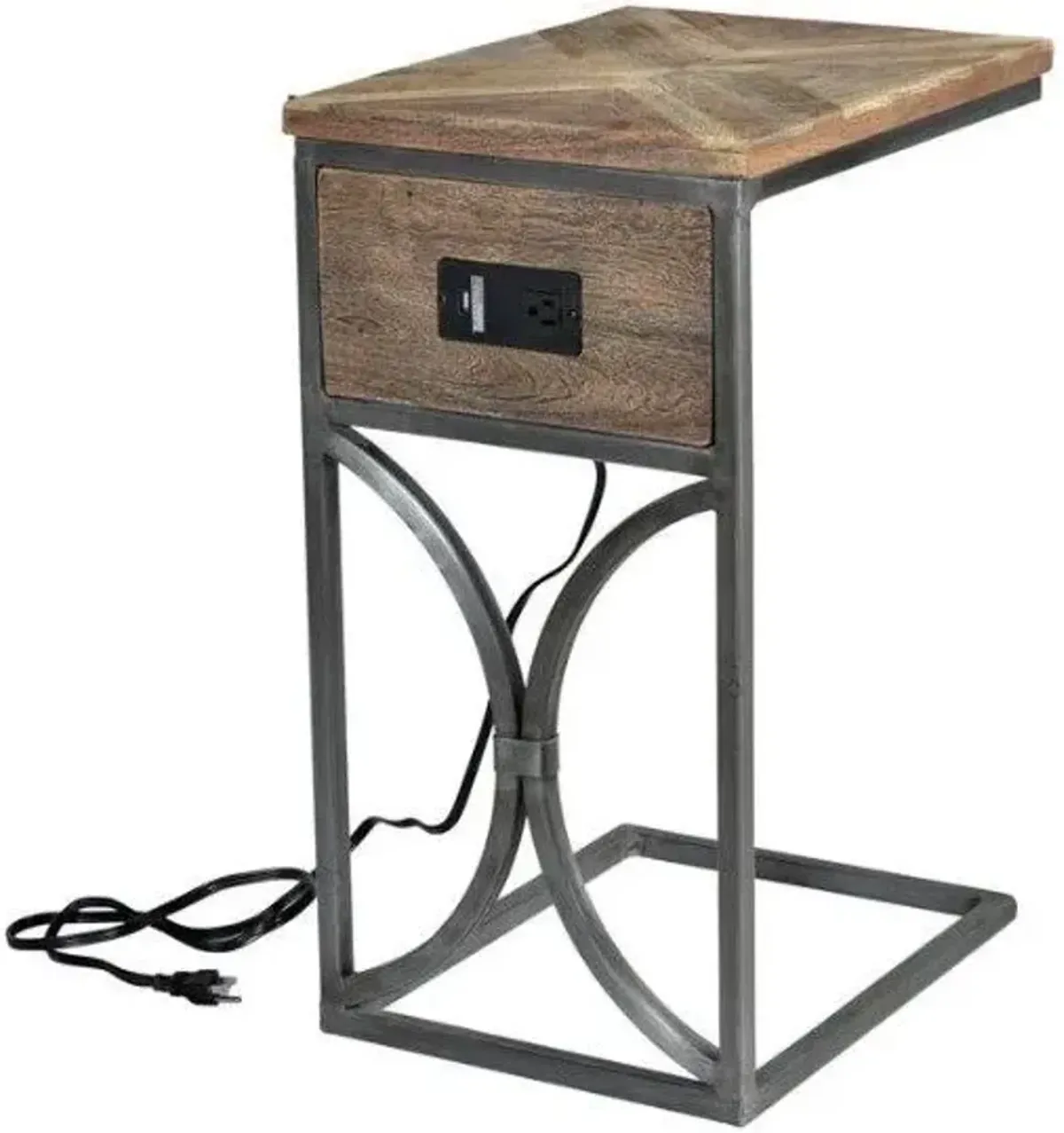 Crestview Bengal Manor Brown/Gray C Side Table