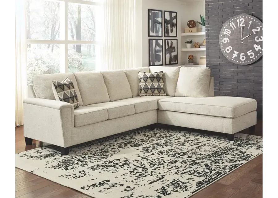 ABINGER 2-PIECE SLEEPER SECTIONAL WITH CHAISE NATURAL SIGNATURE DESIGN