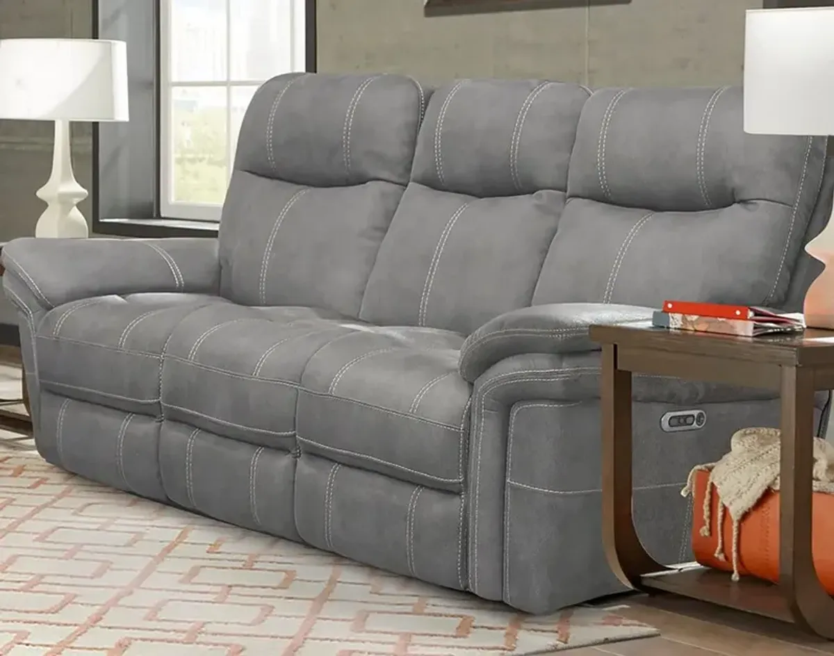 Mason Collection Power Reclining Sofa in Carbon Color