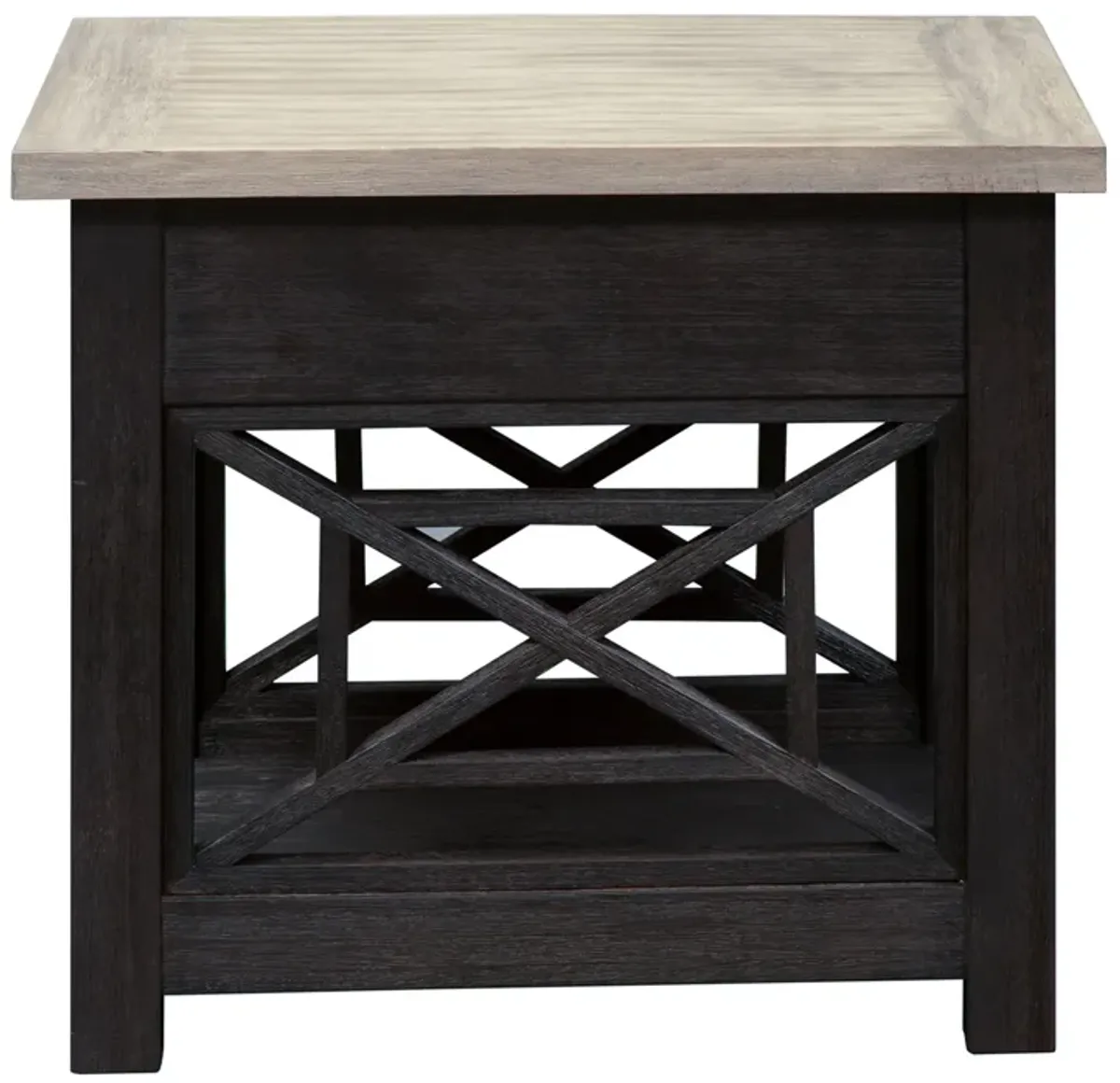 Liberty Furniture Heatherbrook Two-Tone Drawer End Table