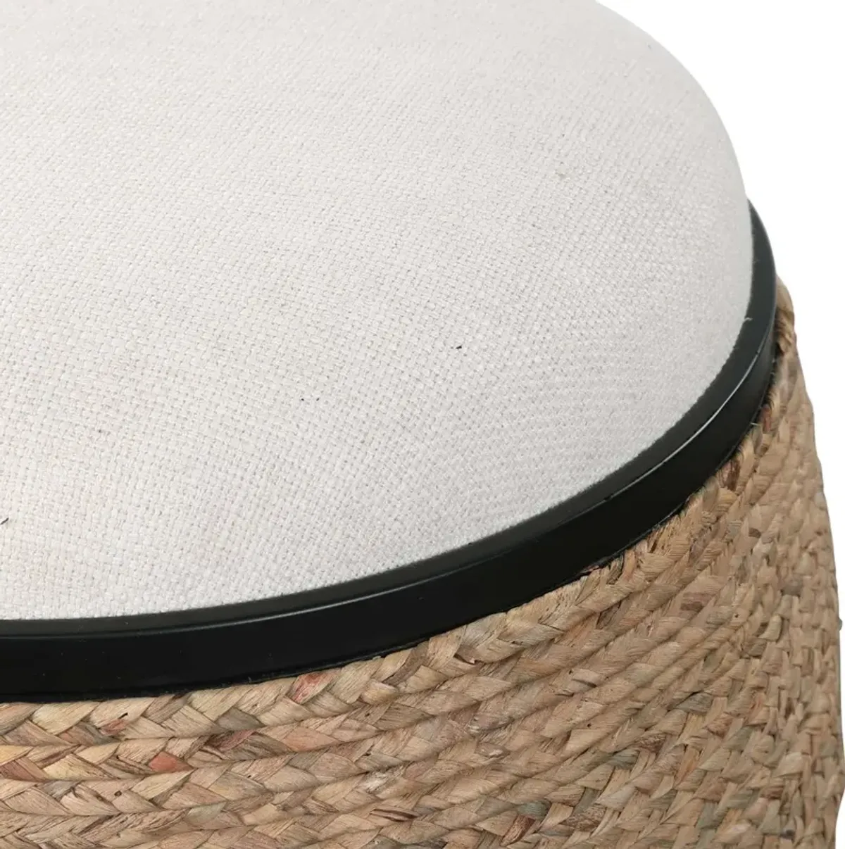 ISLAND LIGHT BEIGE ACCENT STOOL