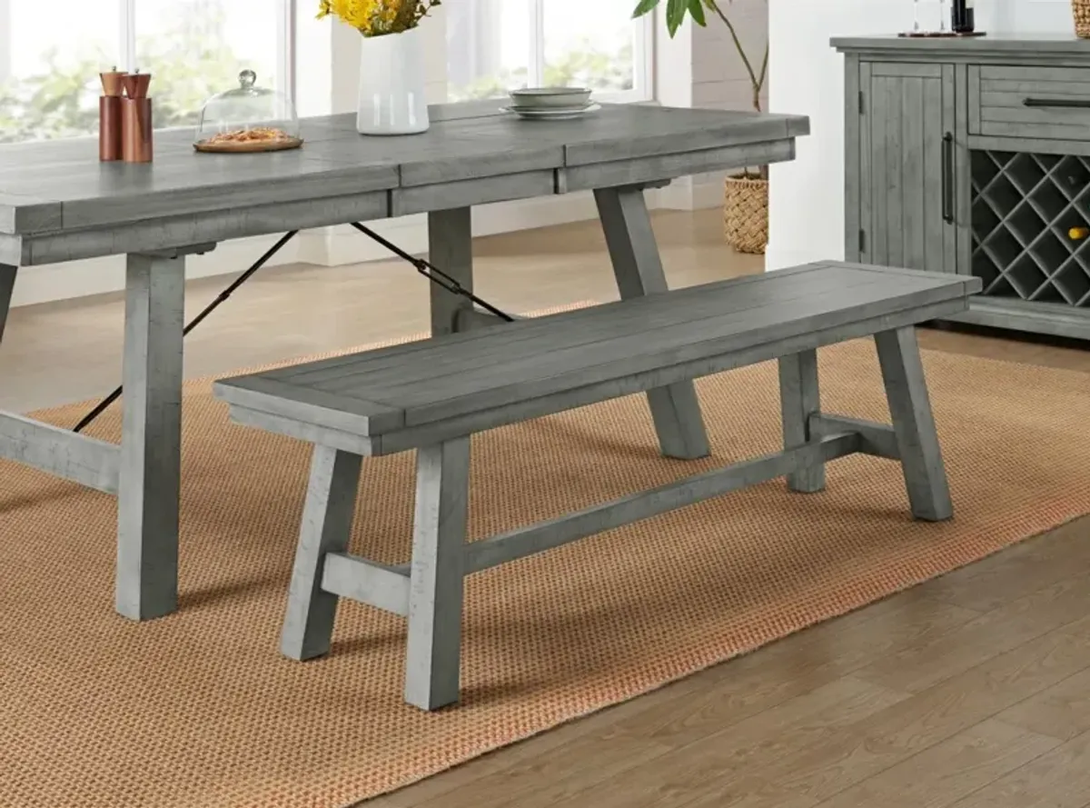 Martin Svensson Beach House Bench in Dove Grey