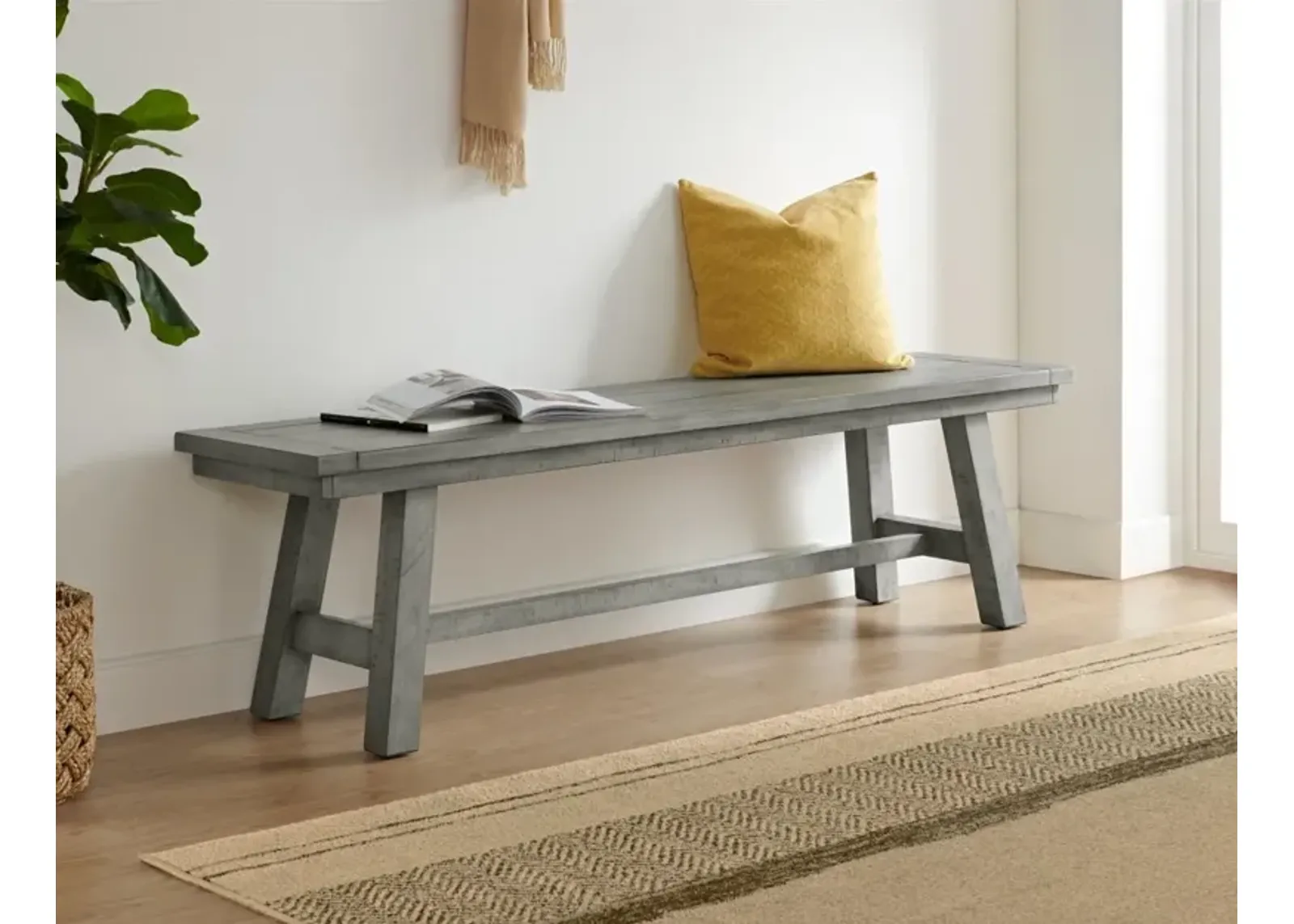 Martin Svensson Beach House Bench in Dove Grey