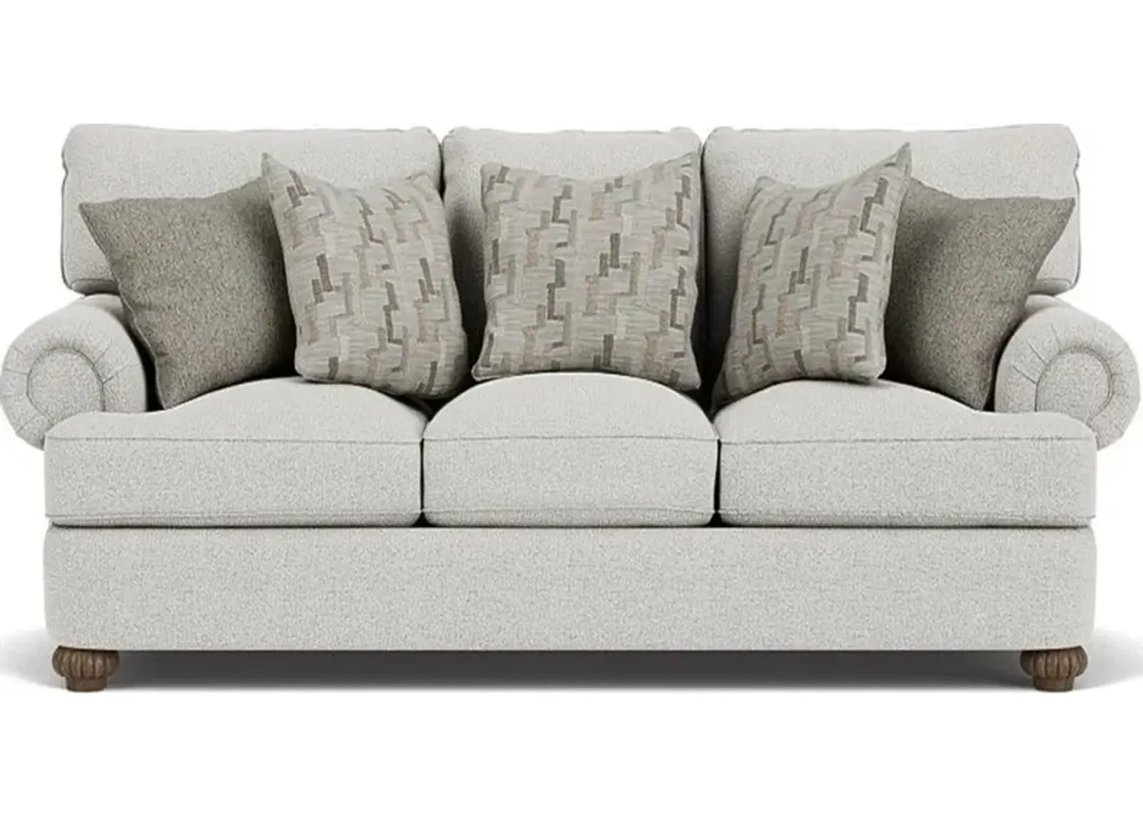 Flexsteel Patterson Silver Glacier Sofa