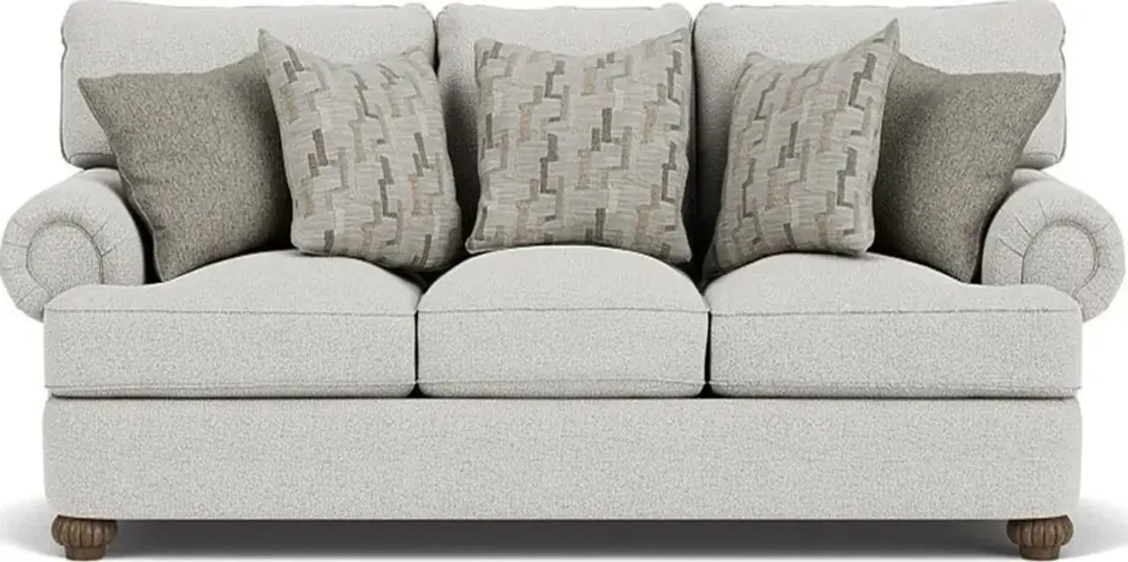 Flexsteel Patterson Silver Glacier Sofa