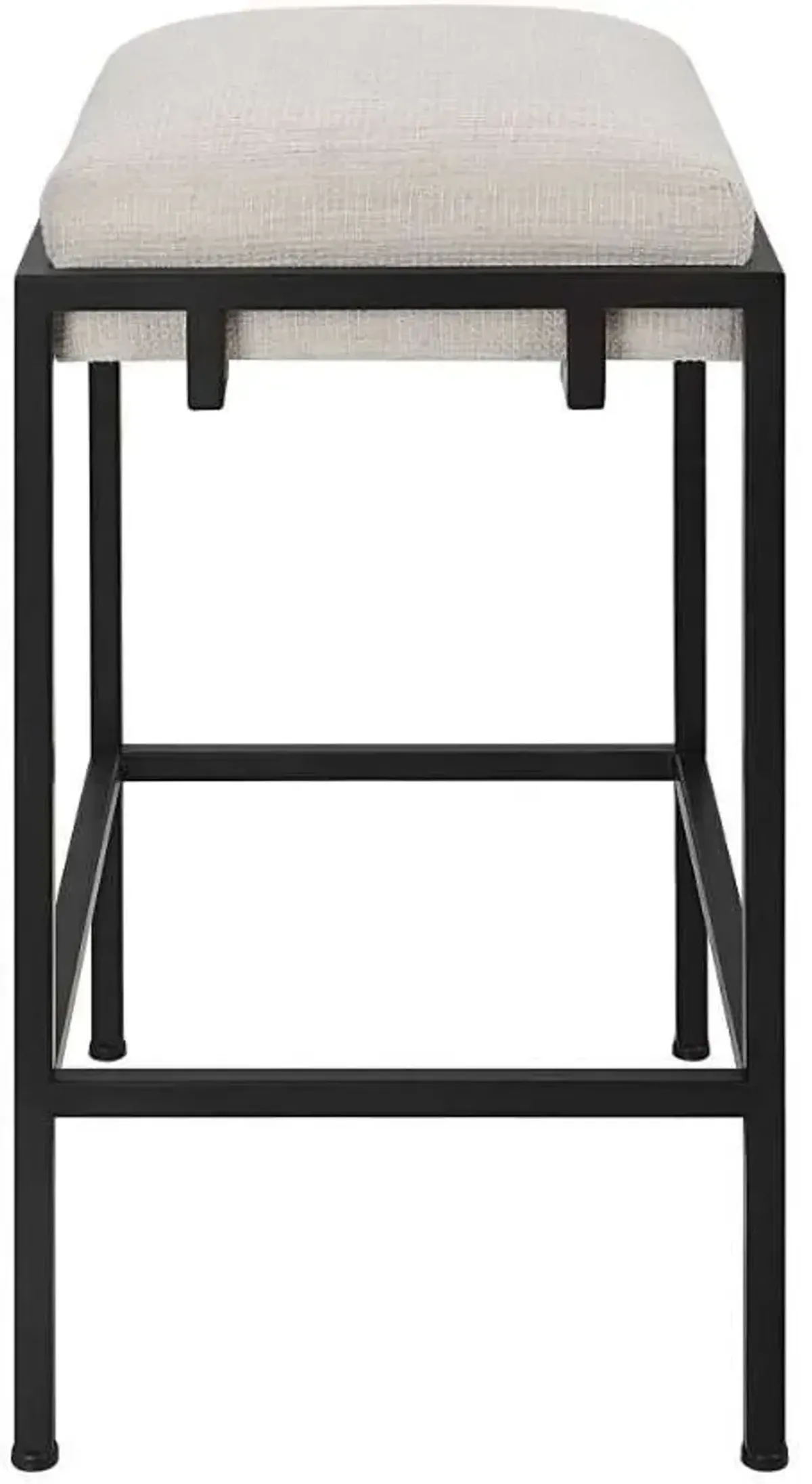 Uttermost Paradox Black/White Counter Stool