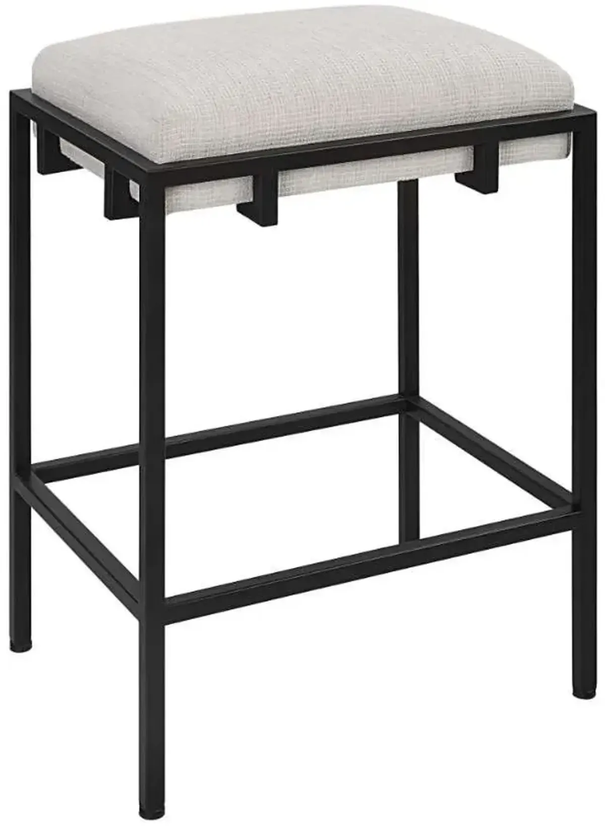 Uttermost Paradox Black/White Counter Stool