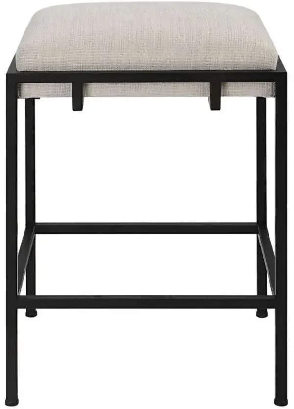 Uttermost Paradox Black/White Counter Stool