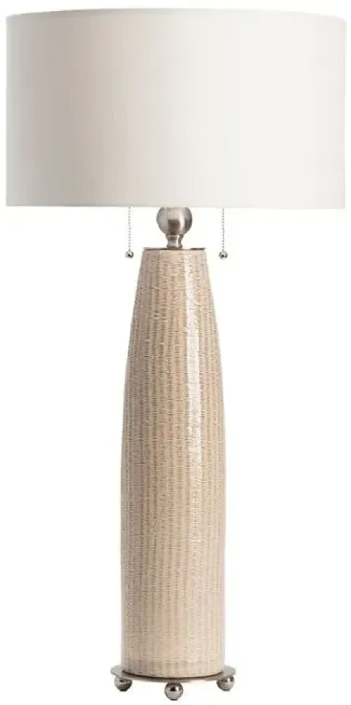 Crestview Barclay Beige/White Table Lamp