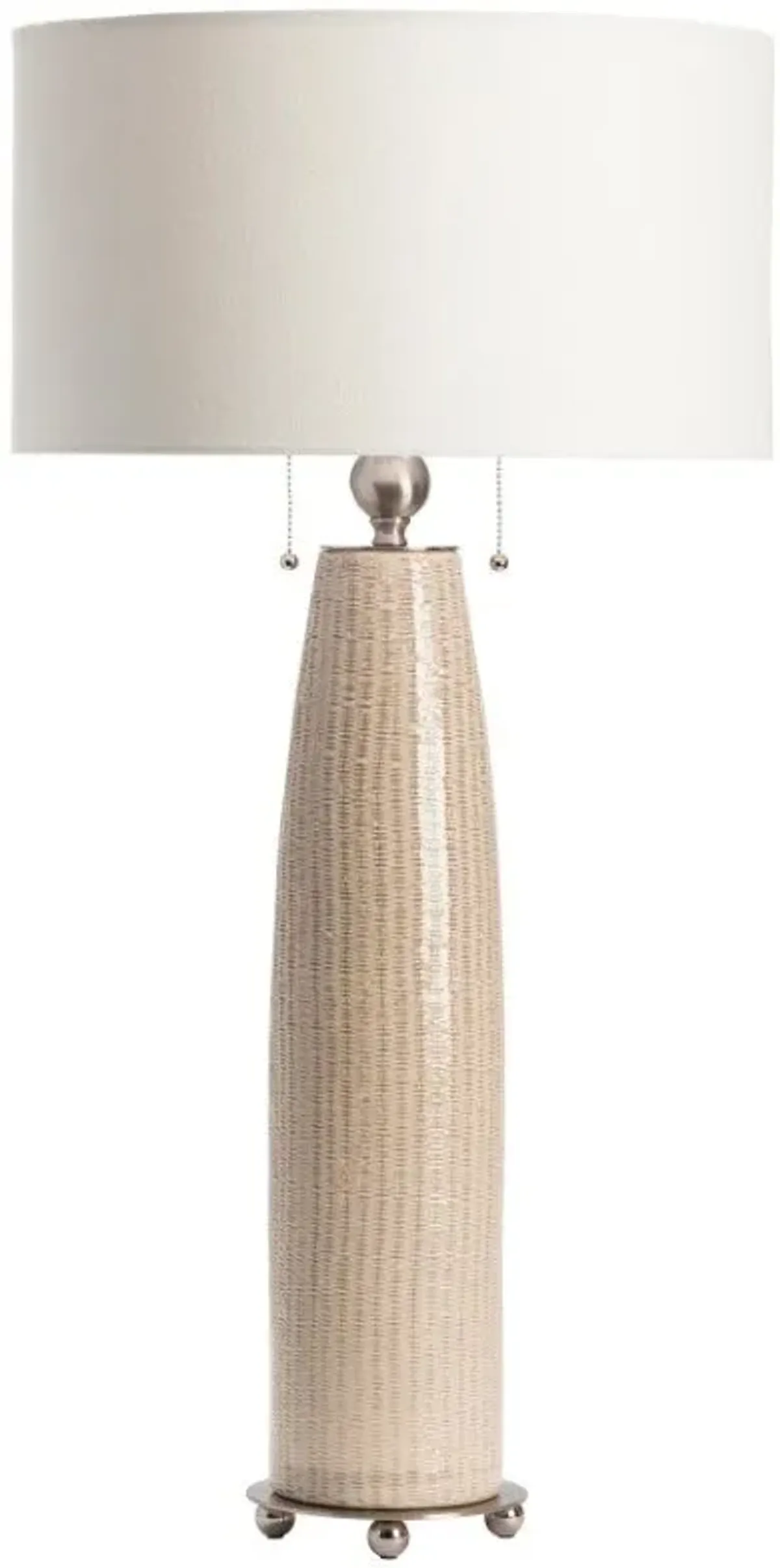 Crestview Barclay Beige/White Table Lamp