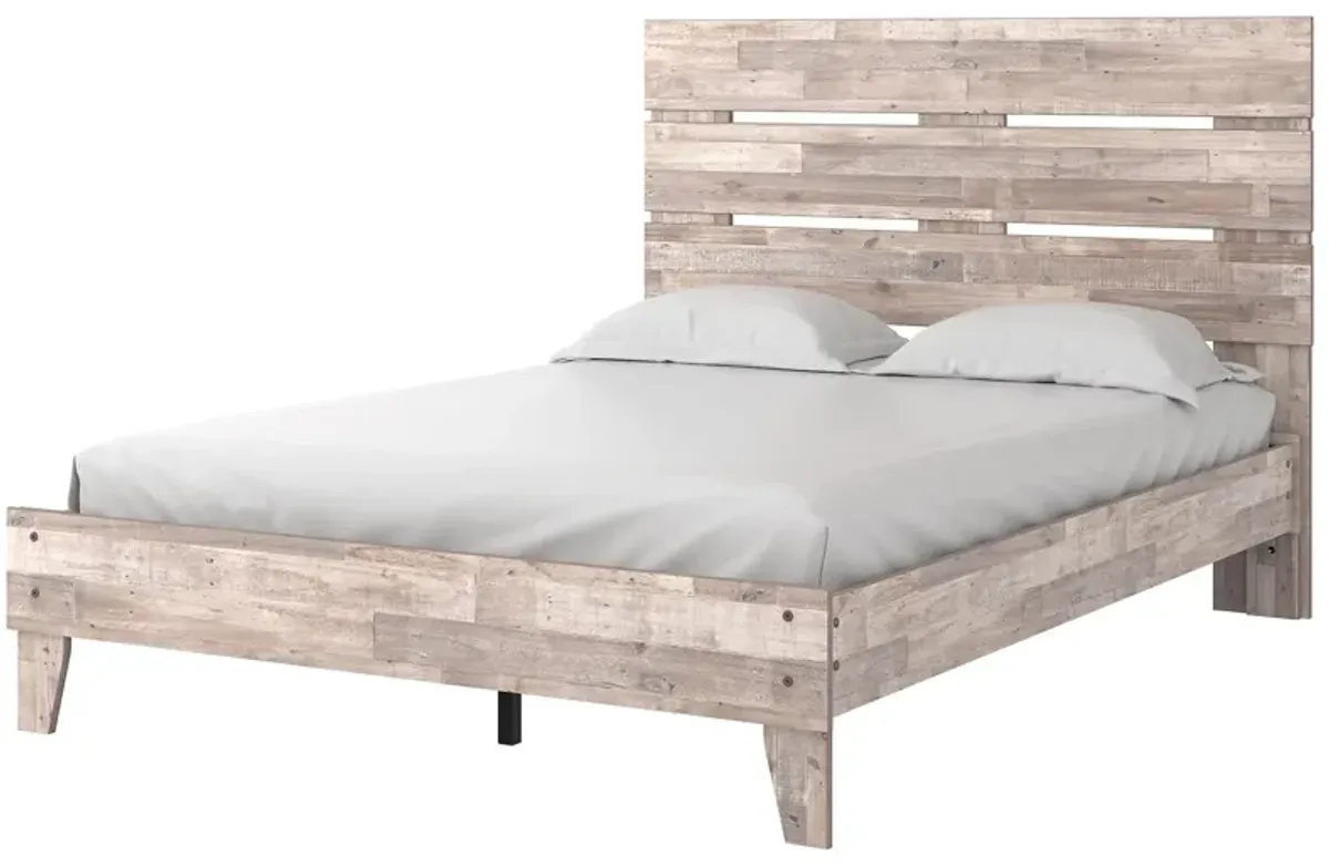 Neilsville Whitewash Queen Panel Platform Bed