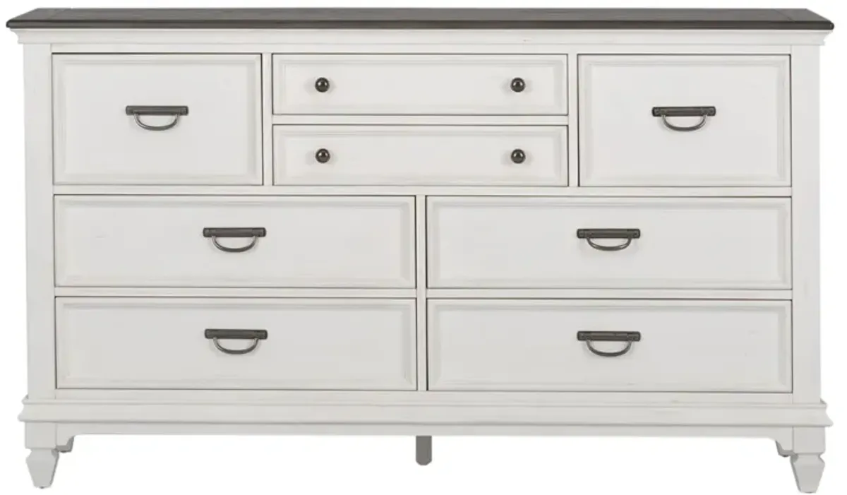 Liberty Furniture Allyson Park Wire Brushed White 8-Door Dresser