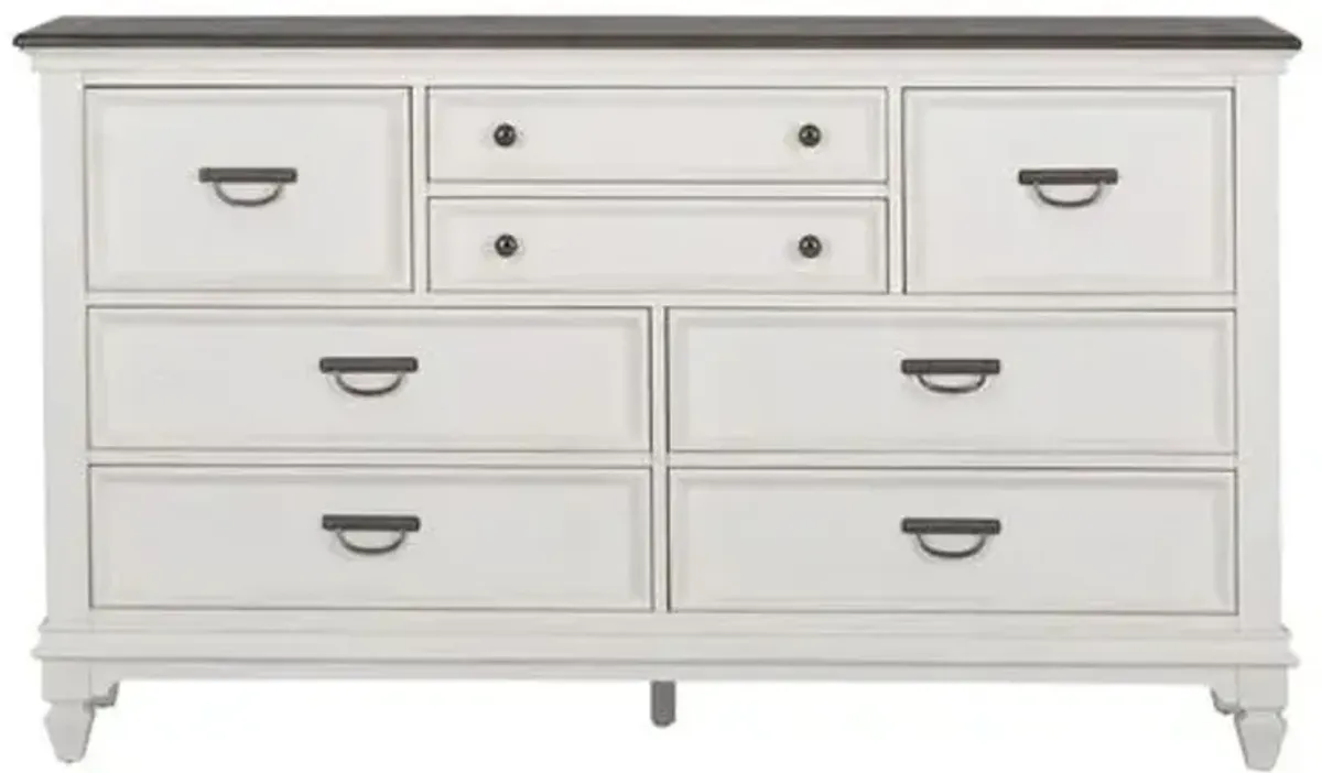 Liberty Furniture Allyson Park Wire Brushed White 8-Door Dresser