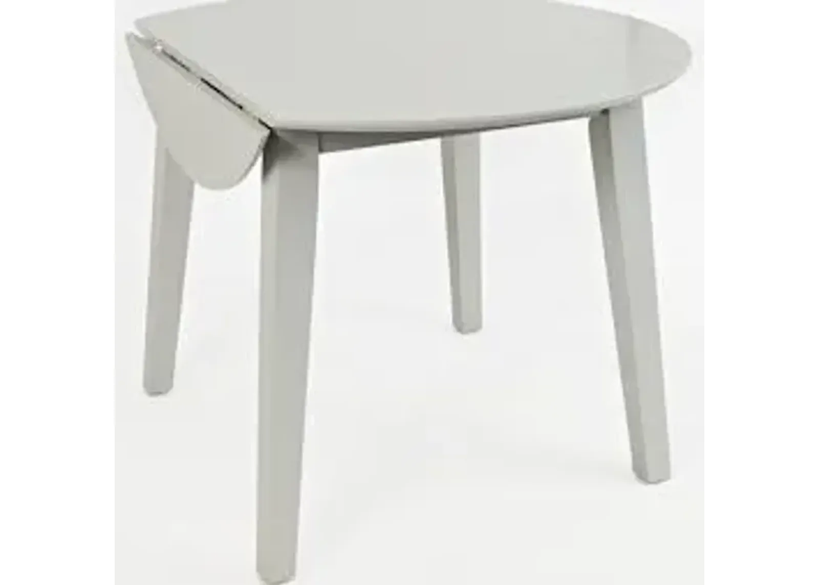 Jofran Simplicity Round Drop-Leaf Table Dove Gray