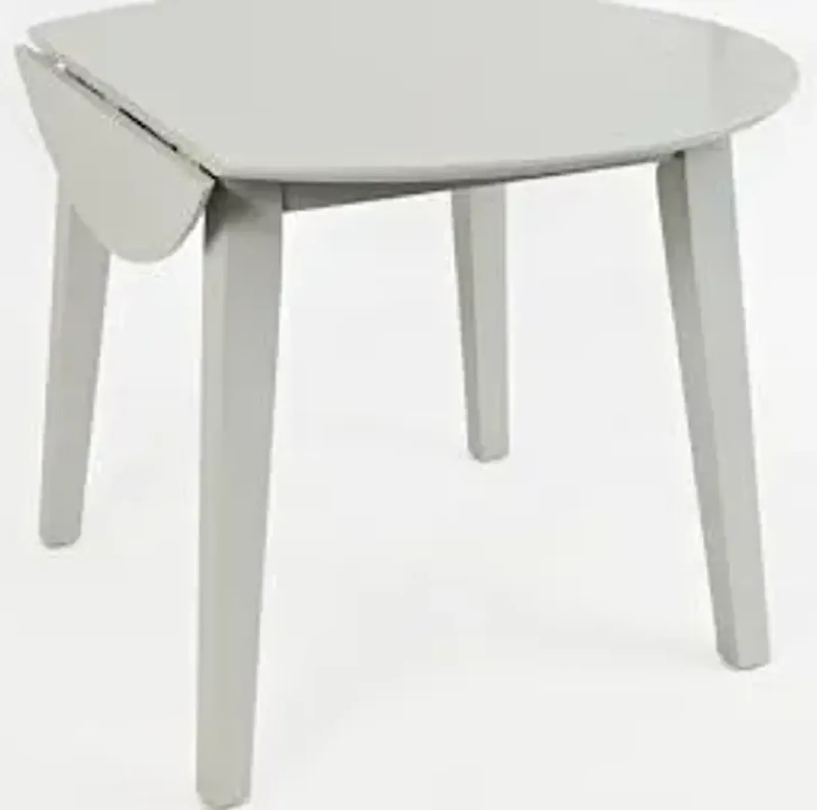 Jofran Simplicity Round Drop-Leaf Table Dove Gray