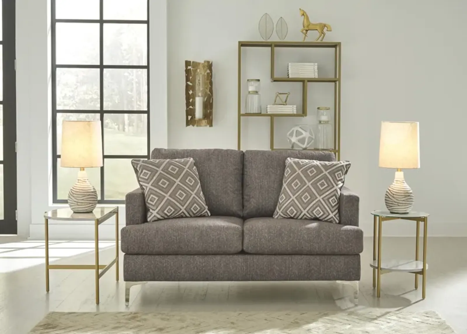 Ashley Arcola Java Right-Arm Facing Loveseat