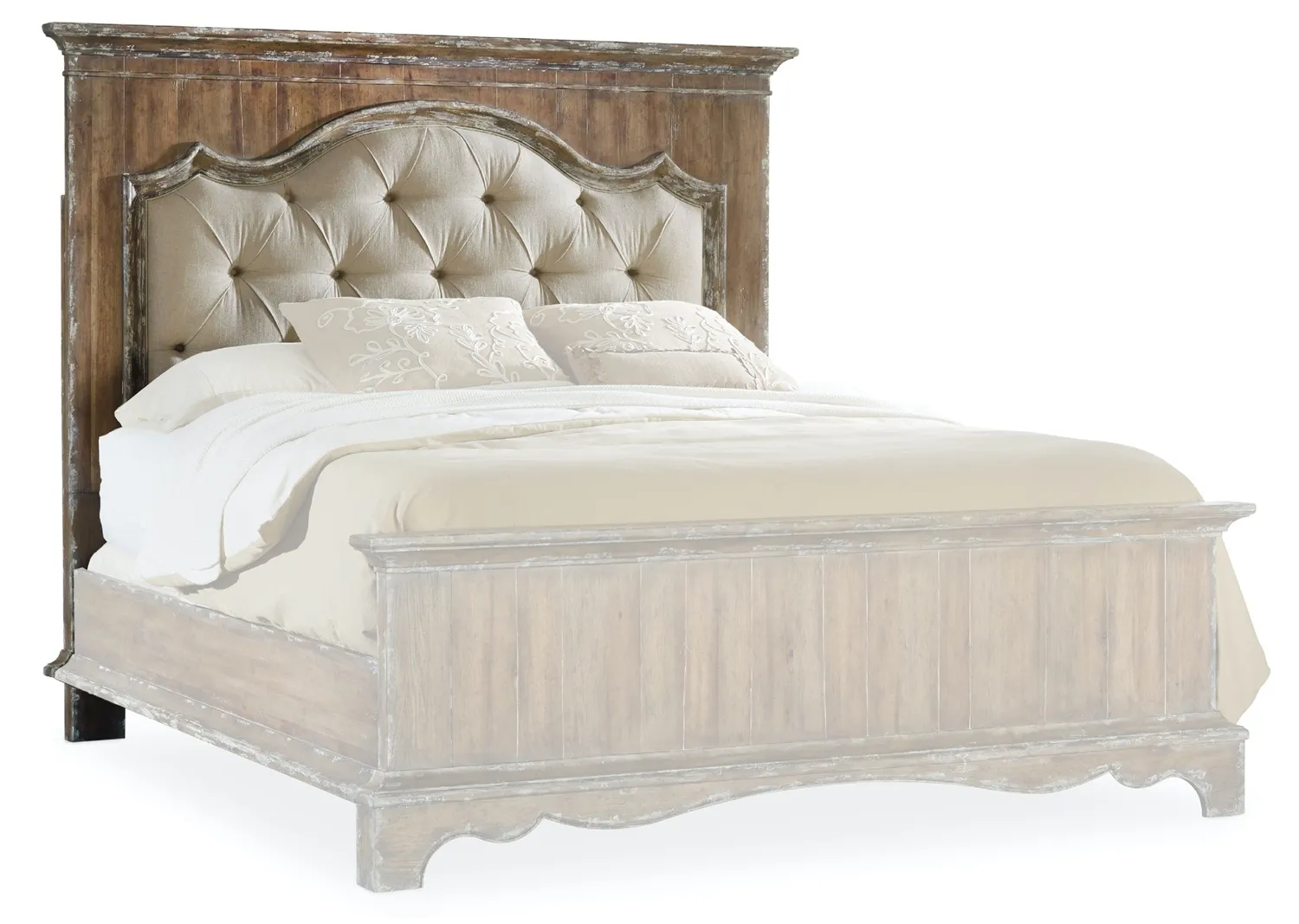 CHATELET KING UPHOLSTERED MANTLE PANEL BED