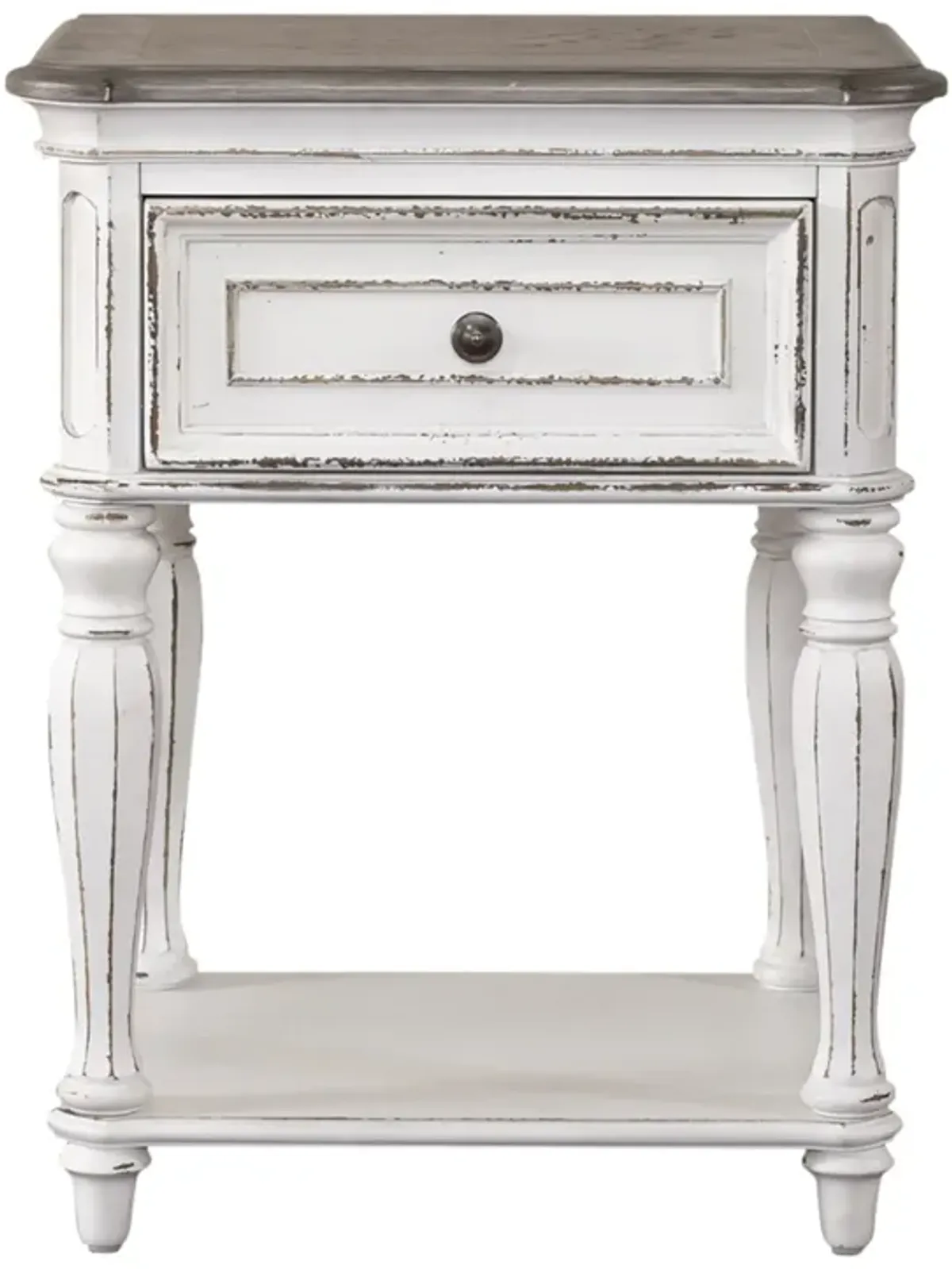 Liberty Furniture Magnolia Manor Antique White Leg Nightstand