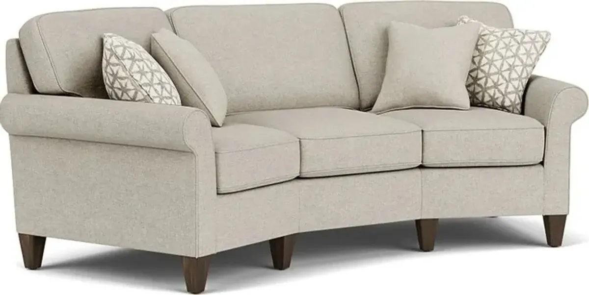 Flexsteel Westside Silver Driftwood Conversation Sofa