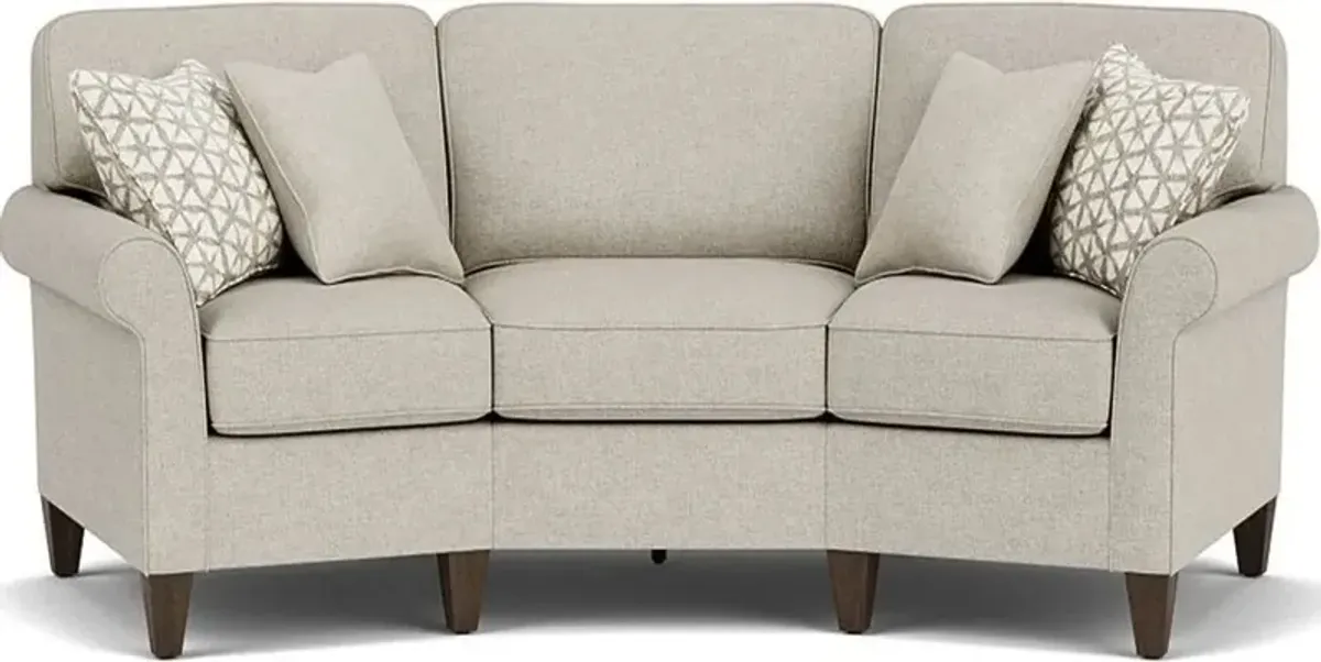 Flexsteel Westside Silver Driftwood Conversation Sofa