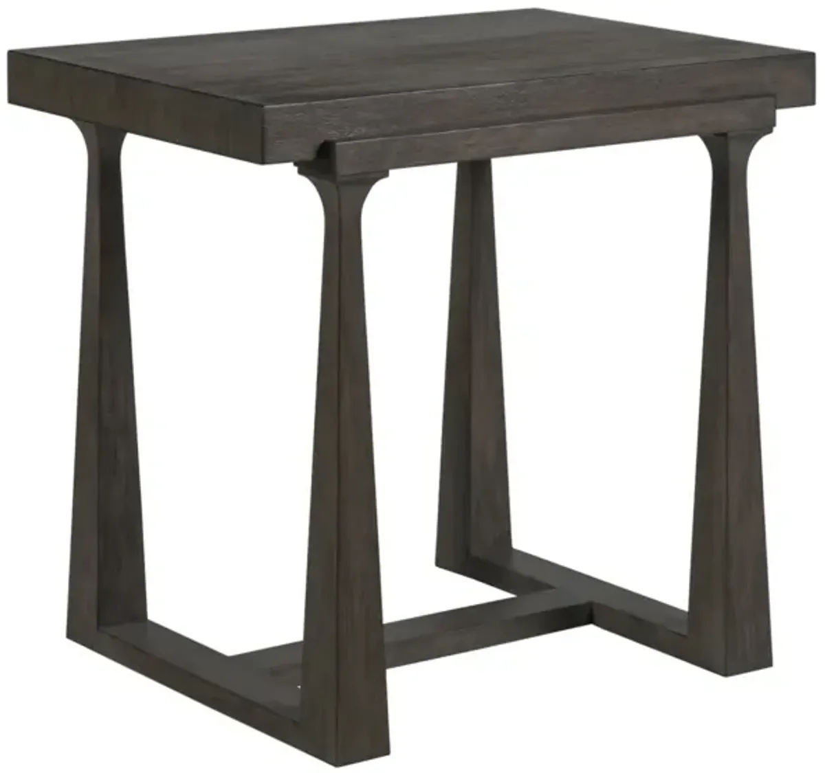 Artistica Home by Lexington Cohesion Program Grantland 27 Inch Modern Wood End Table Dark Brown