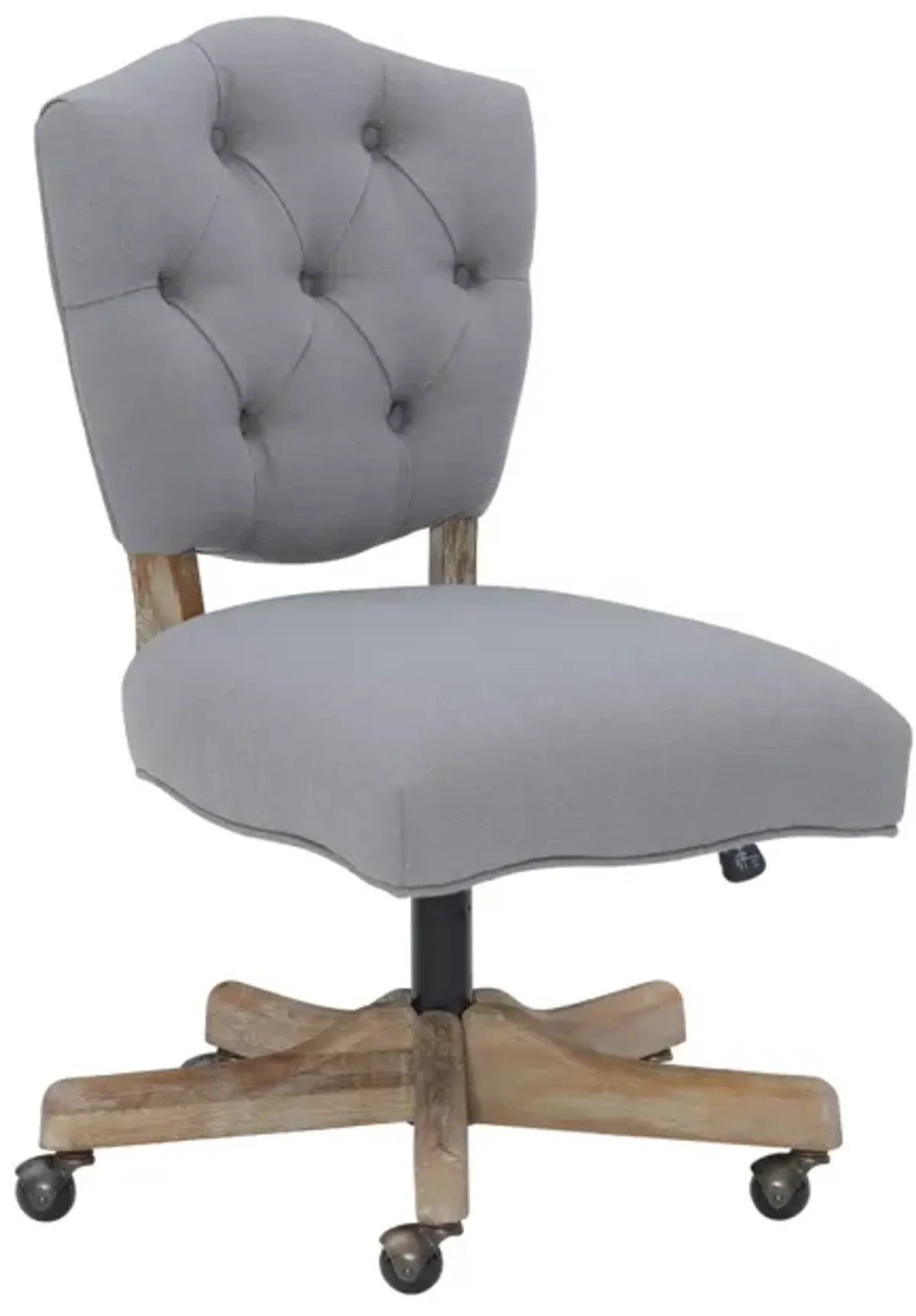 Linon Kelsey Gray Home Office Desk Chair