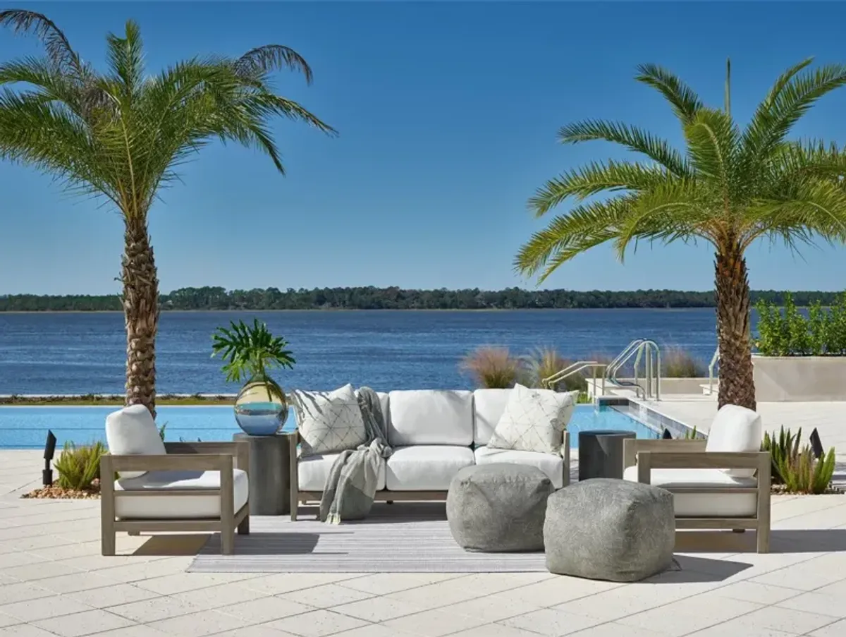 Universal Coastal Living Outdoor Bottega Ottoman