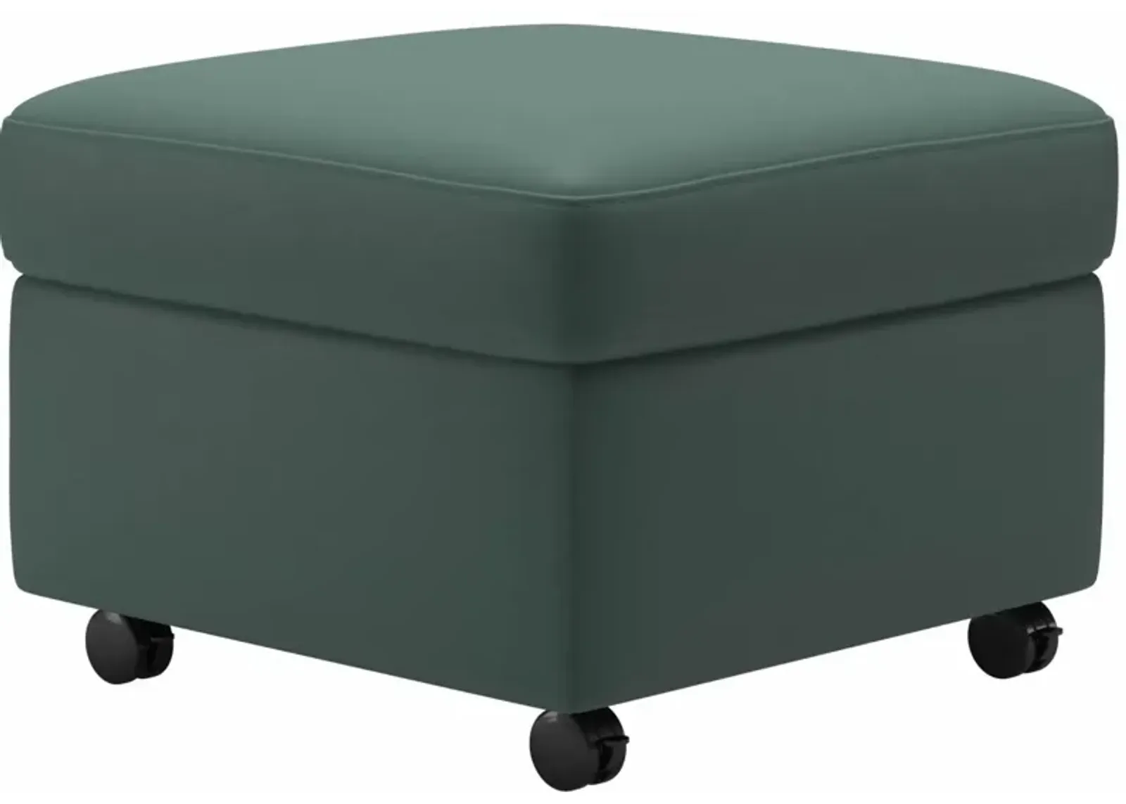 Stressless Leather Modern Aqua Green Medium Ottoman