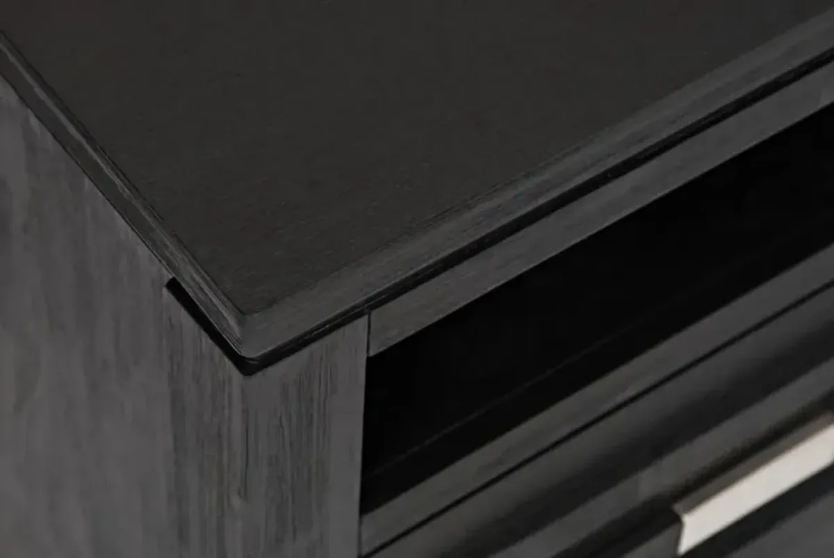 Jofran Altamonte 70 Inch Dark Charcoal Media Entertainment TV Stand