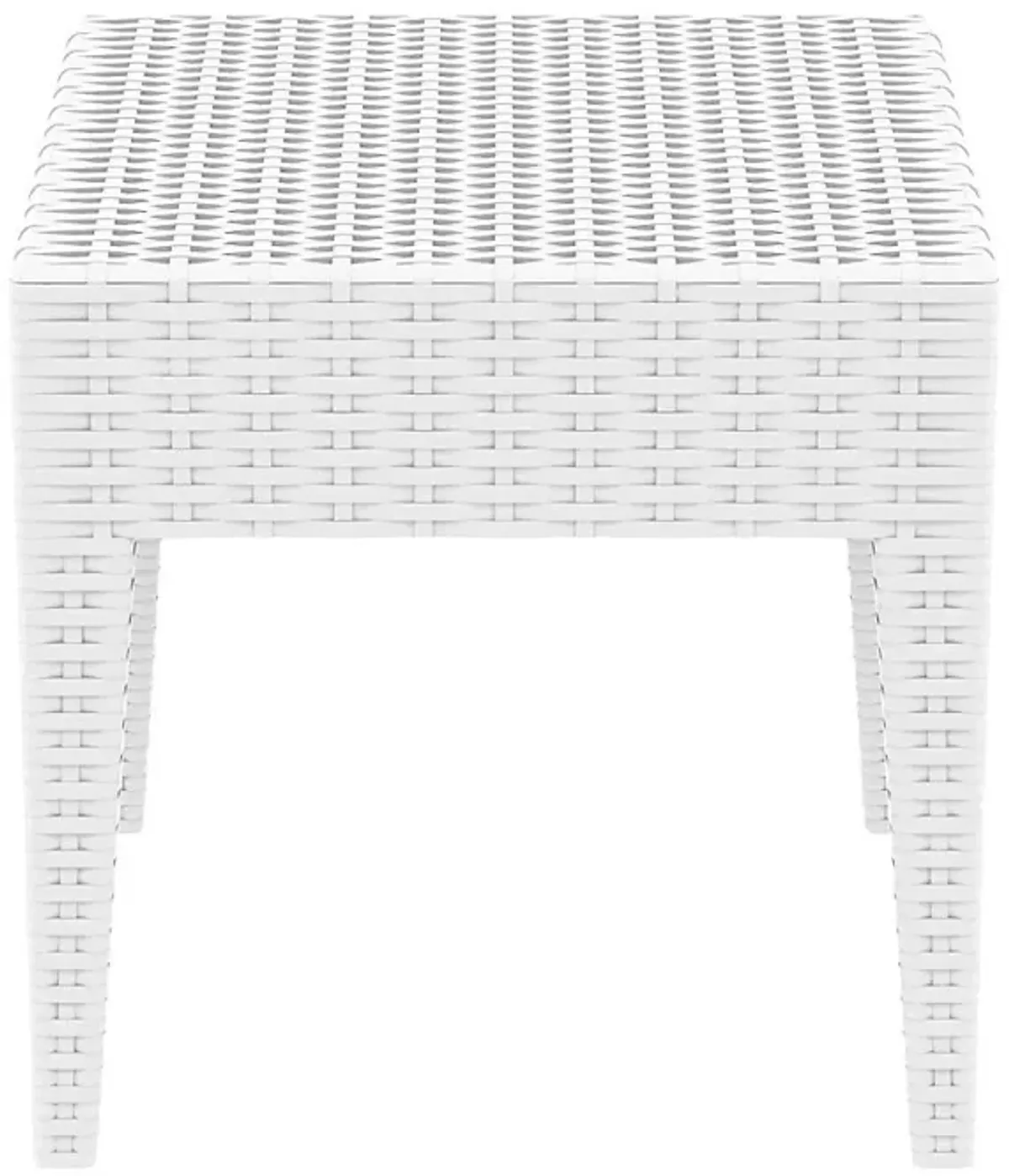 Compamia Miami Square Resin Side Table White