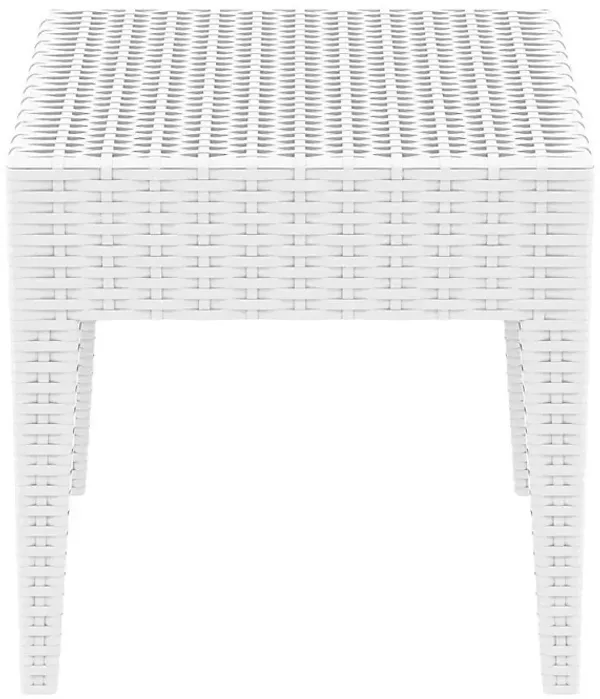 Compamia Miami Square Resin Side Table White