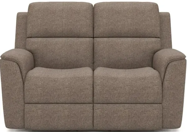 Flexsteel Henry Fog Triple Power Recliner Loveseat