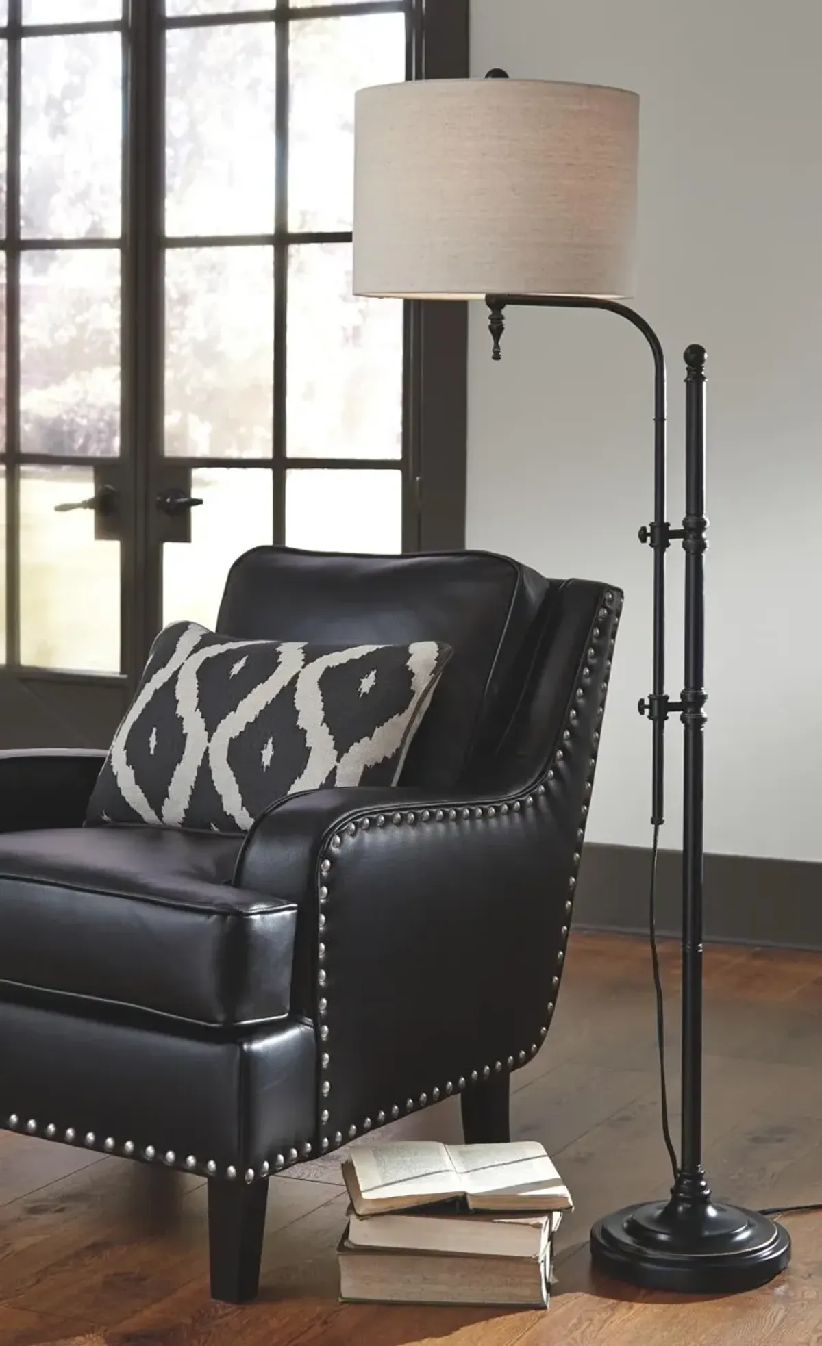 Ashley Anemoon Floor Lamp Black Signature Design