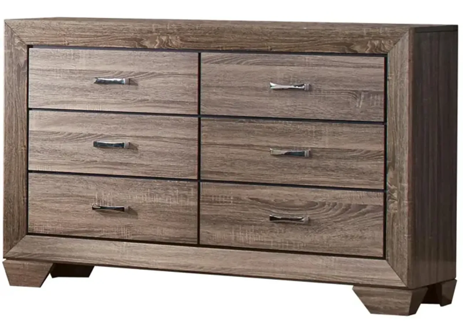 Coaster Kauffman 6-Drawer Dresser Washed Taupe