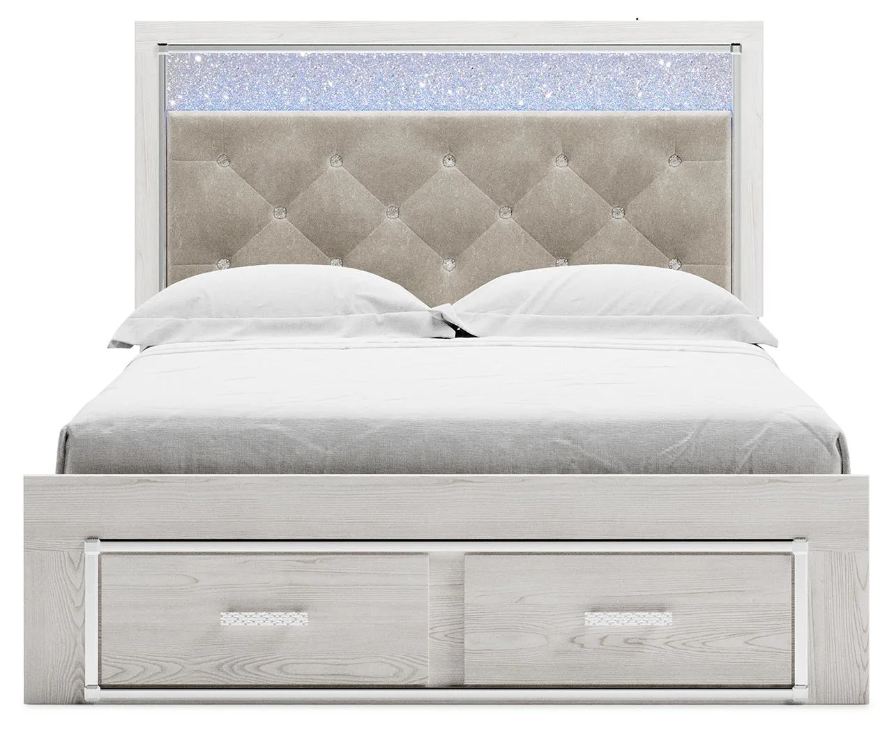 ALTYRA QUEEN UPHOLSTERED STORAGE BED WHITE SIGNATURE DESIGN