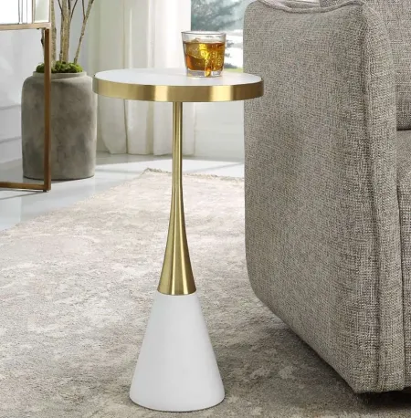APEX GOLD/WHITE ACCENT TABLE