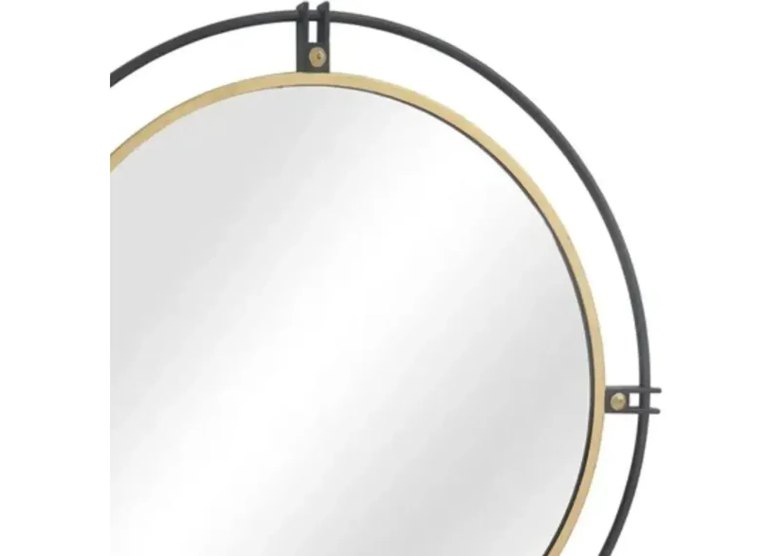 Crestview Fallon Black/Gold Wall Mirror