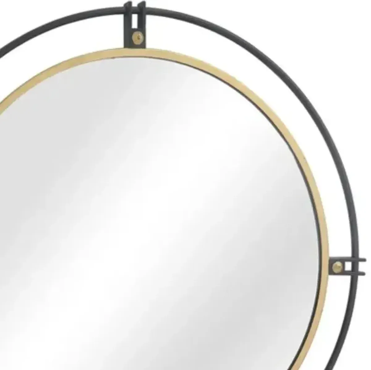 Crestview Fallon Black/Gold Wall Mirror