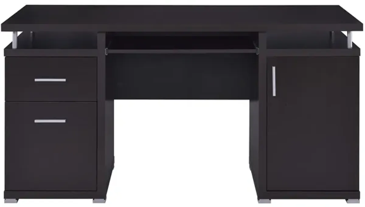 Coaster Tracy 55 Inch 2-Drawer Office Computer Desk Cappuccino