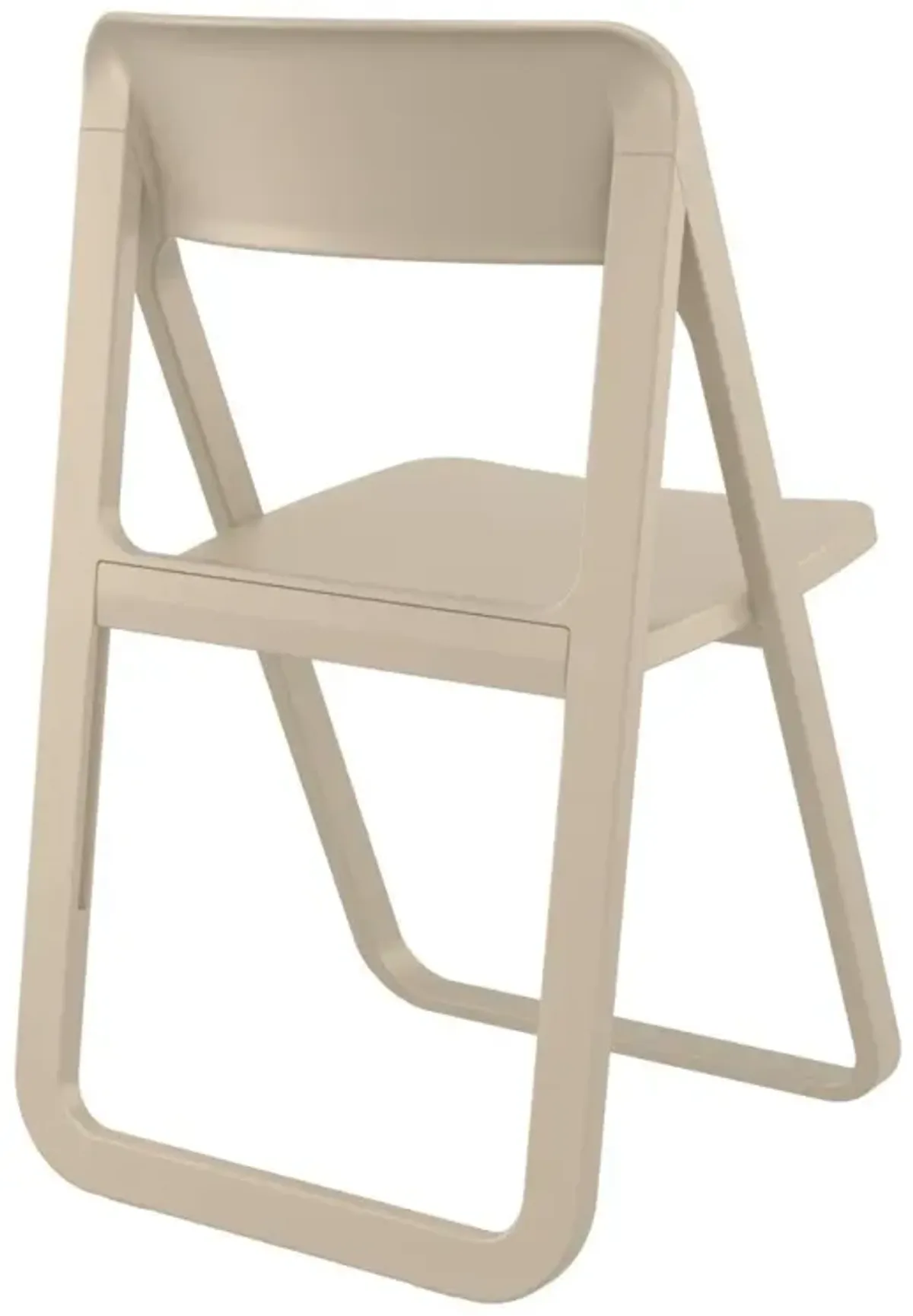 Compamia Dream Folding Outdoor Patio Chair Taupe