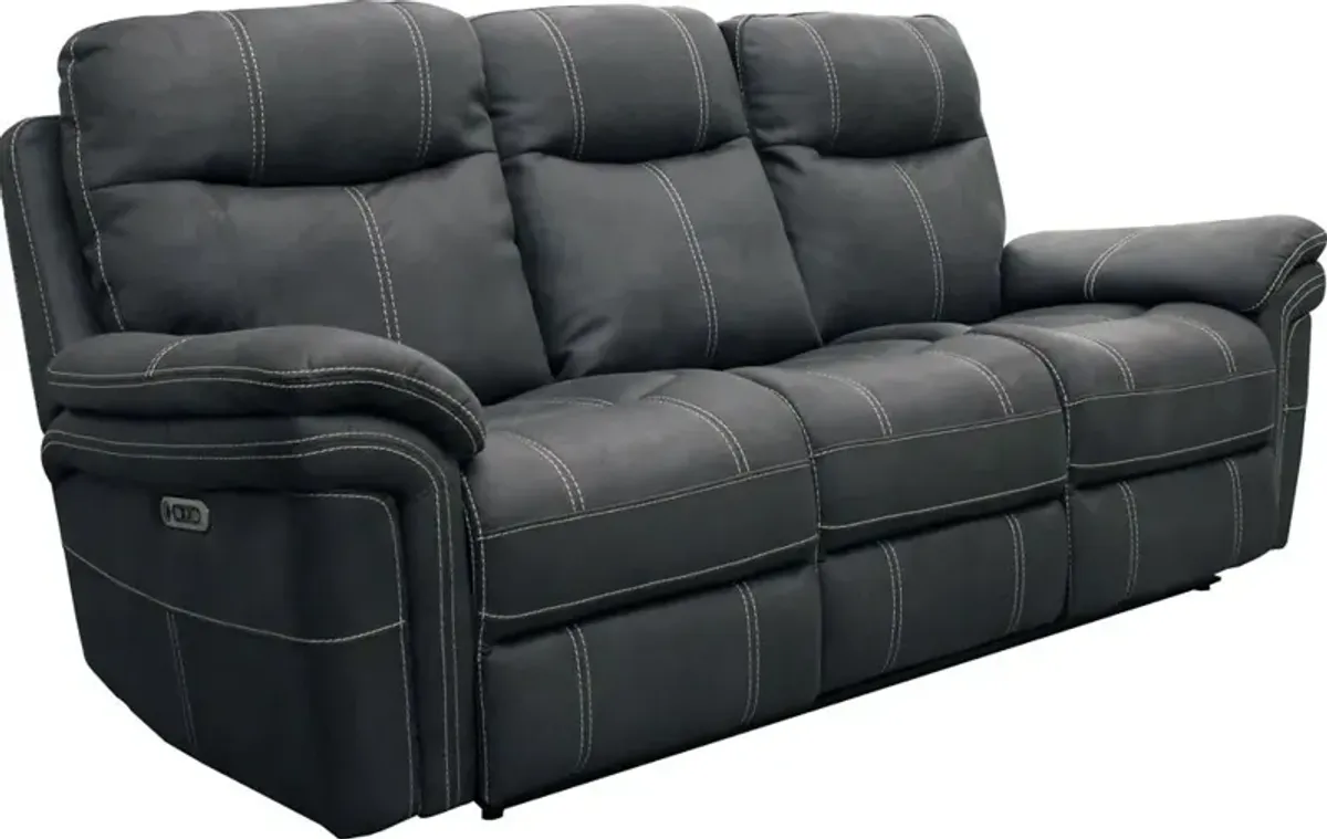 Parker House Mason Collection Power Reclining Sofa in Charcoal Color