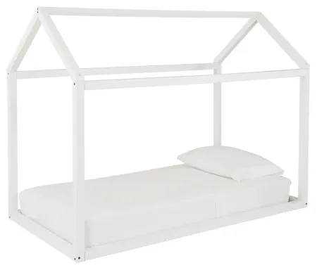 FLANNIBROOK TWIN HOUSE BED FRAME WHITE SIGNATURE DESIGN