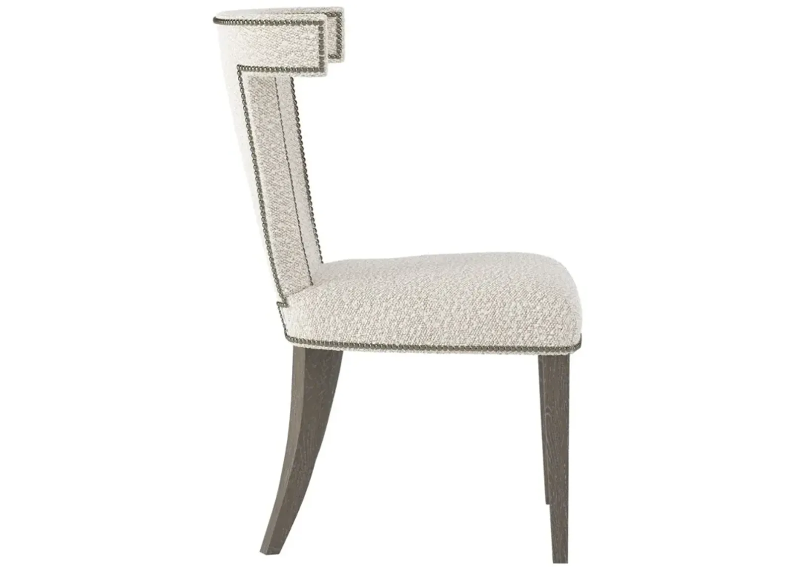 Bernhardt Remy Fabric Side Chair with Smoke Legs