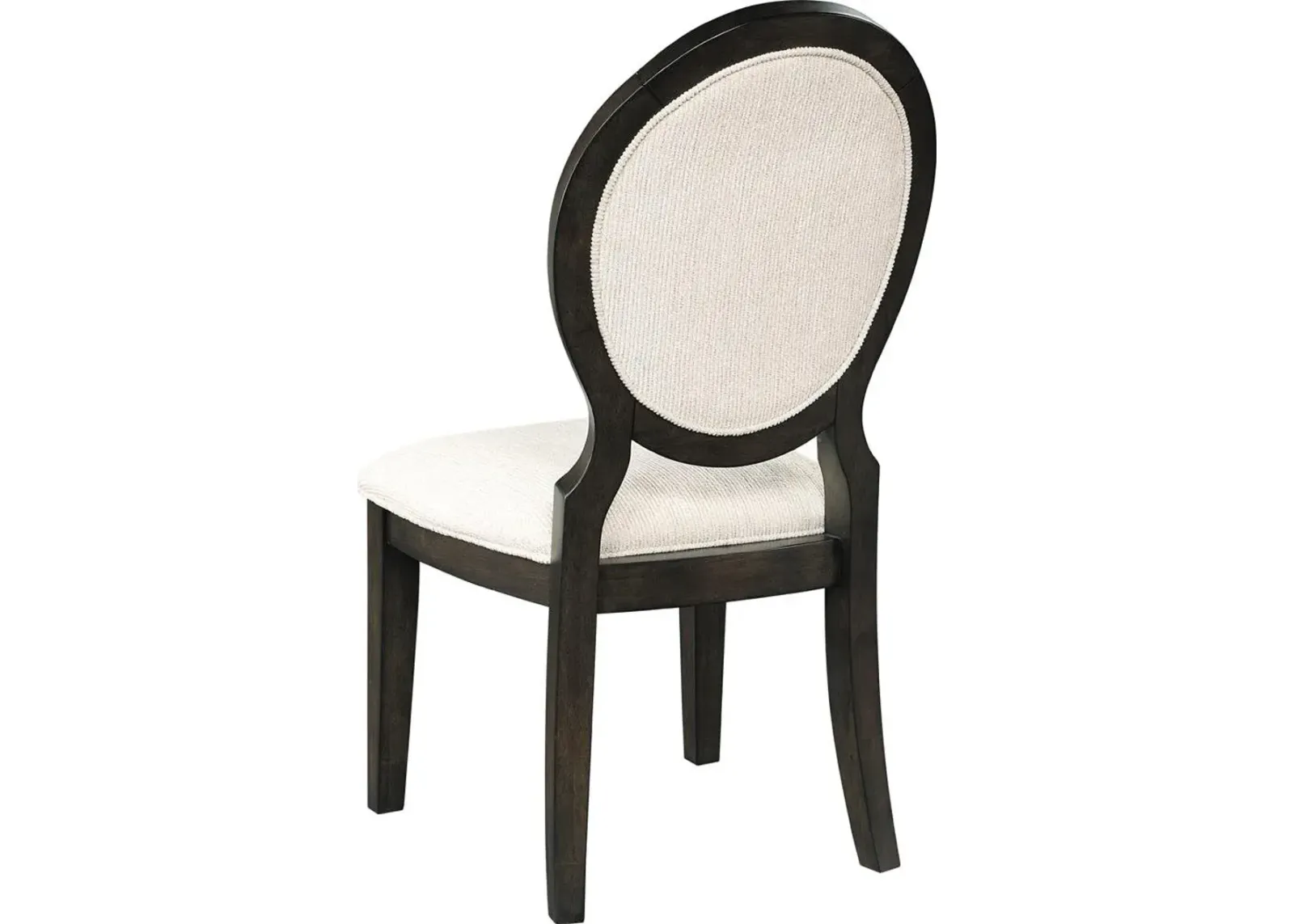 Coaster Twyla Oval Back Dining Side Chair Dark Cocoa