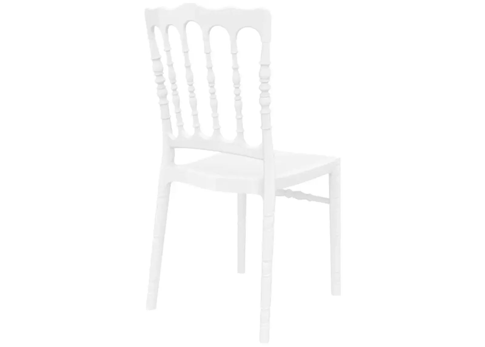 Opera Polycarbonate Dining Chair Glossy White